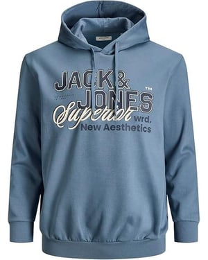 JACK & JONES Mens Big & Tall Plus Size Sweat Hoodie