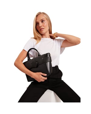 Ted Baker Jimsa Knot Bow Zwarte Draagtas
