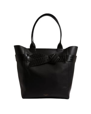 Ted Baker Draagtas Met Krokodillenprint En Strik, Zwart