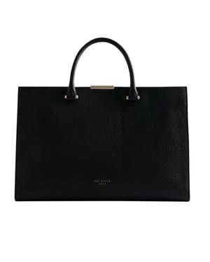 Ted Baker Rosane - Stor, Svart Tygväska Med Bardetaljer