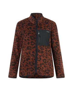 Regatta Womens/Ladies Frankie Leopard Full Zip Fleece Jacket (Dark)
