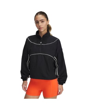 Under Armour Run 96-jacka för damer (Svart)