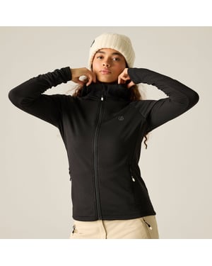 Dare 2B Womens/Ladies Ventura Stretch Hooded Midlayer (Black)