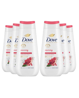 Dove Advanced Care Body Wash Reviving for 24Hrs Renewing Micromoisture, 6x225ml