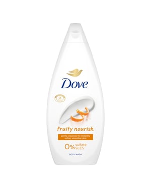 Dove Fruity Nourish Body Wash 0% Sulfate SLES for Softer & Smoother Skin, 720ml