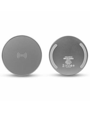 Aquarius Wireless Charger Round Silver