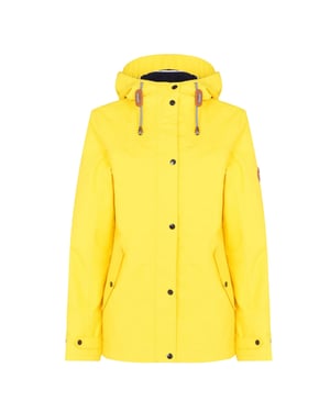 Gelert Waterdichte jas met capuchon Coast Stormlite voor dames (Geel)