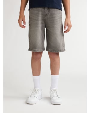 Petrol Industries - Jongens Lenox Loose Denim Short Rosarito - Grijs