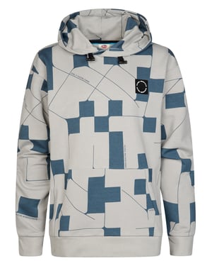 Petrol Industries - Jongens Hoodie met geometrische print - Zwart