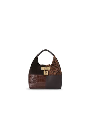 Kurt Geiger London Suede Mini Brixton Slouch Hobo Bag