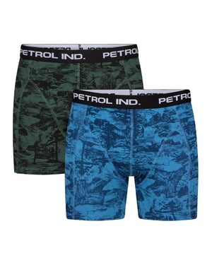 Petrol Industries - Heren 2-pack boxershorts Bluestone - Meerkleurig