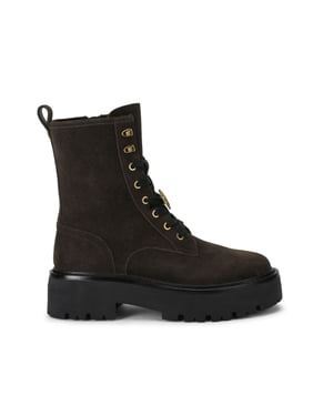 Kurt Geiger London Suede Crystal Chunky Ankle Boots