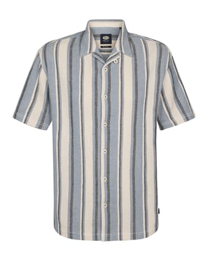 Petrol Industries - Heren Overhemd met all-over print Adventura - Blauw