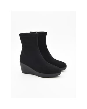 Purapiel Wedge Enkelboot Bro3 Zwart