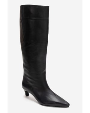 Corvel Leren Kitten Heel Kniehoge Laars
