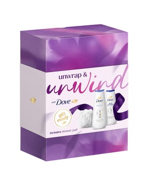 DOVE Unwind Body Wash Collection Gift Set 2 piece