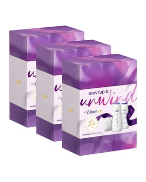 DOVE Unwind Body Wash Collection Gift Set 2 piece, Pack of 3