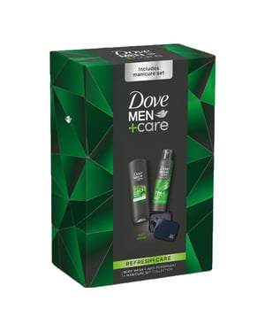 Dove Men+Care Refresh+Care Duo & Manicure Gift Set 2 piece