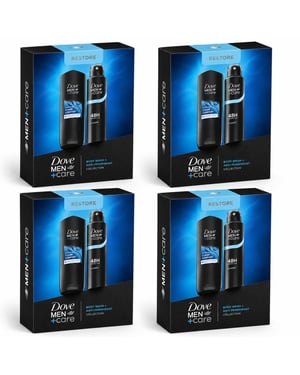 Dove Men+Care Restore Duo Gift Set 2 piece, Pack of 4