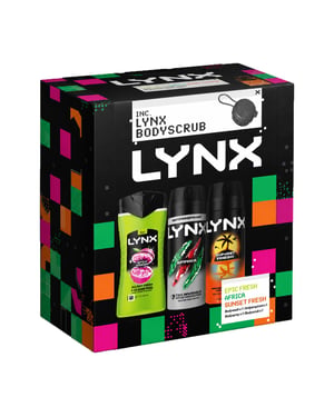 LYNX All Stars Trio & Body Scrub Gift Set 3 piece