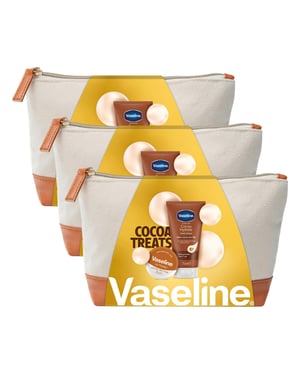 VASELINE Cocoa Treats Beauty Bag Gift set 2 piece, Pack of 3