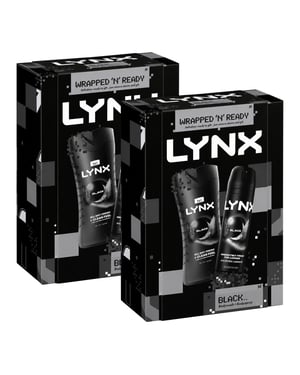 Lynx Black Duo Gift Set 2 piece, Pack of 2