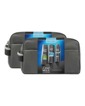 Dove Men+Care Restore Washbag Essentials Collection Gift Set 3 piece, Pack of 2