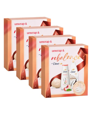 DOVE Restore & Rebalance Gift Set 3 piece, Pack of 4