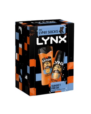 LYNX Sunset Fresh Duo & Socks Gift Set 2 piece