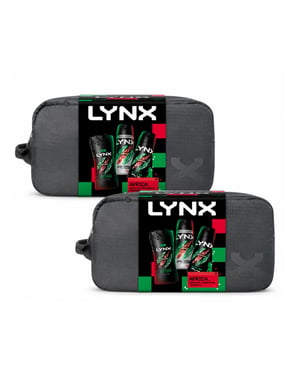 LYNX Africa Washbag Gift Set 3 piece, Pack of 2