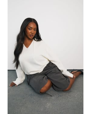 Plus Soft Knit Oversized Hoody