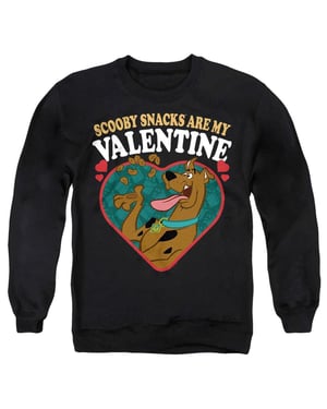 Scooby Doo Scooby Snacks-sweatshirt voor kinderen met de tekst ‘Are My Valentine’ (Zwart)