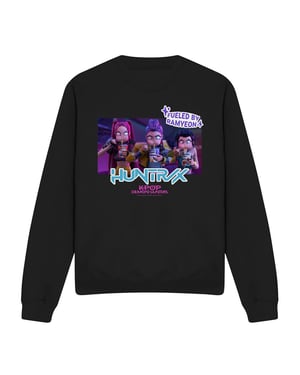 K-Pop Demon Hunters Unisex Volwassenen Huntrix Ramyeon Eet Sweatshirt (Zwart)