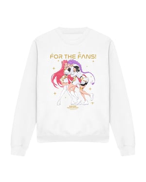 K-Pop Demon Hunters Unisex Adult Huntrix Golden Group Sweatshirt (White)