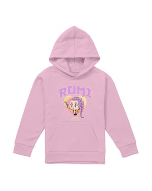 K-Pop Demon Hunters Childrens/Kids Huntrix Rumi Collegic Pullover Hoodie (Light Pink)