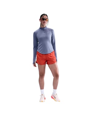 Nike Dames-T-shirt met raglanmouwen en lange mouwen (Indigo)