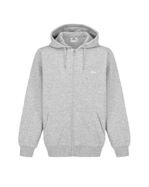 Slazenger Herenhoodie met voering en doorlopende rits van Borg (Grijs Marl Marl)