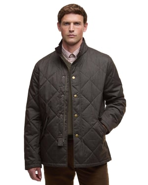 Quilted jacket Barbour groen