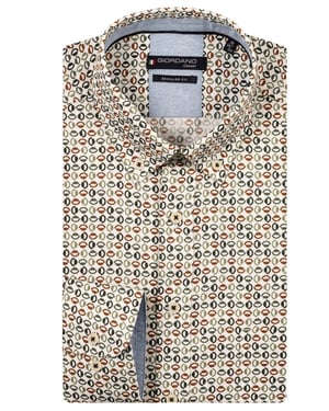Giordano overhemd groen regular fit print