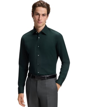 Overhemd BOSS Black groen stretch