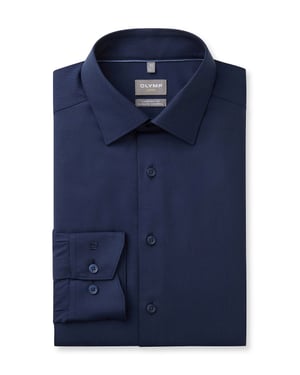 blauw Olymp Luxor 24/Seven overhemd climate control vezel