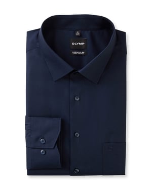 donkerblauw Olymp Big&Tall overhemd Comfort Fit