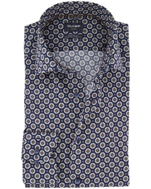 Business overhemd Olymp Luxor Modern Fit donkerblauw katoen