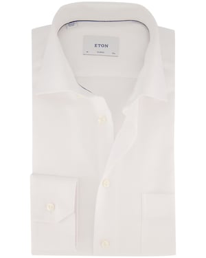 Overhemden Eton Classic Fit wit