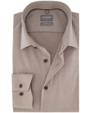business overhemd Olymp Luxor Comfort Fit bruin