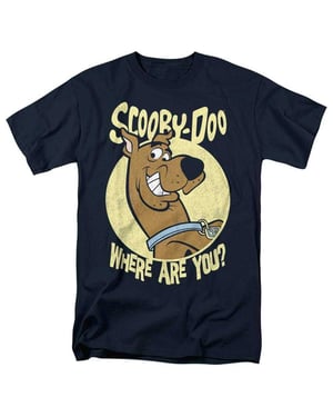 Scooby Doo Unisex volwassen Waar ben je? T-shirt (Marine)