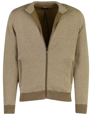 Vest Baileys camel katoen