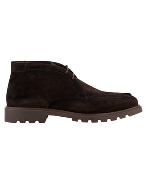 Schoenen Giorgio bruin donkerbruin met grof geribbelde rubberzool