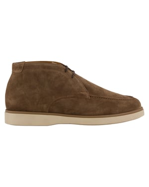 Schoenen Giorgio lichte zool met bruin suède
