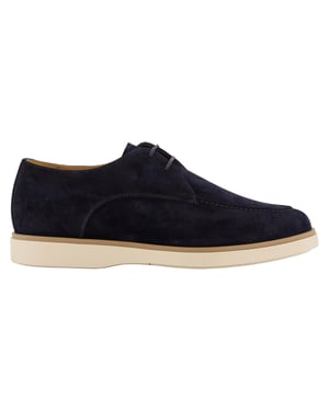 Schoenen Giorgio donkerblauw suede rubberen zool